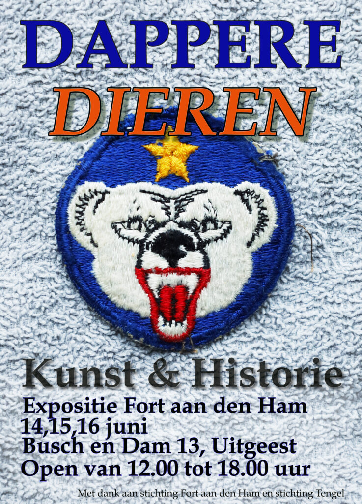 affiche tentoonstelling dappere dieren